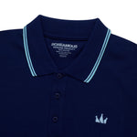 Load image into Gallery viewer, Polo Shirt CROWN LINE SKY BLUE NAVY BLUE
