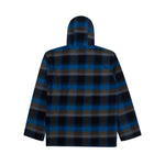 Load image into Gallery viewer, Flannel HoodieShirt LIBER GREEN BLUE
