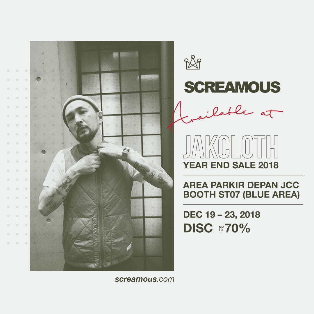 SCREAMOUS Jakcloth Year End Sale 2018.