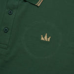 Load image into Gallery viewer, Polo Shirt CROWN LINE GOLD FOREST GREEN
