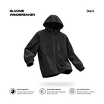 Load image into Gallery viewer, WindBreaker Jacket BLOOME BLACK
