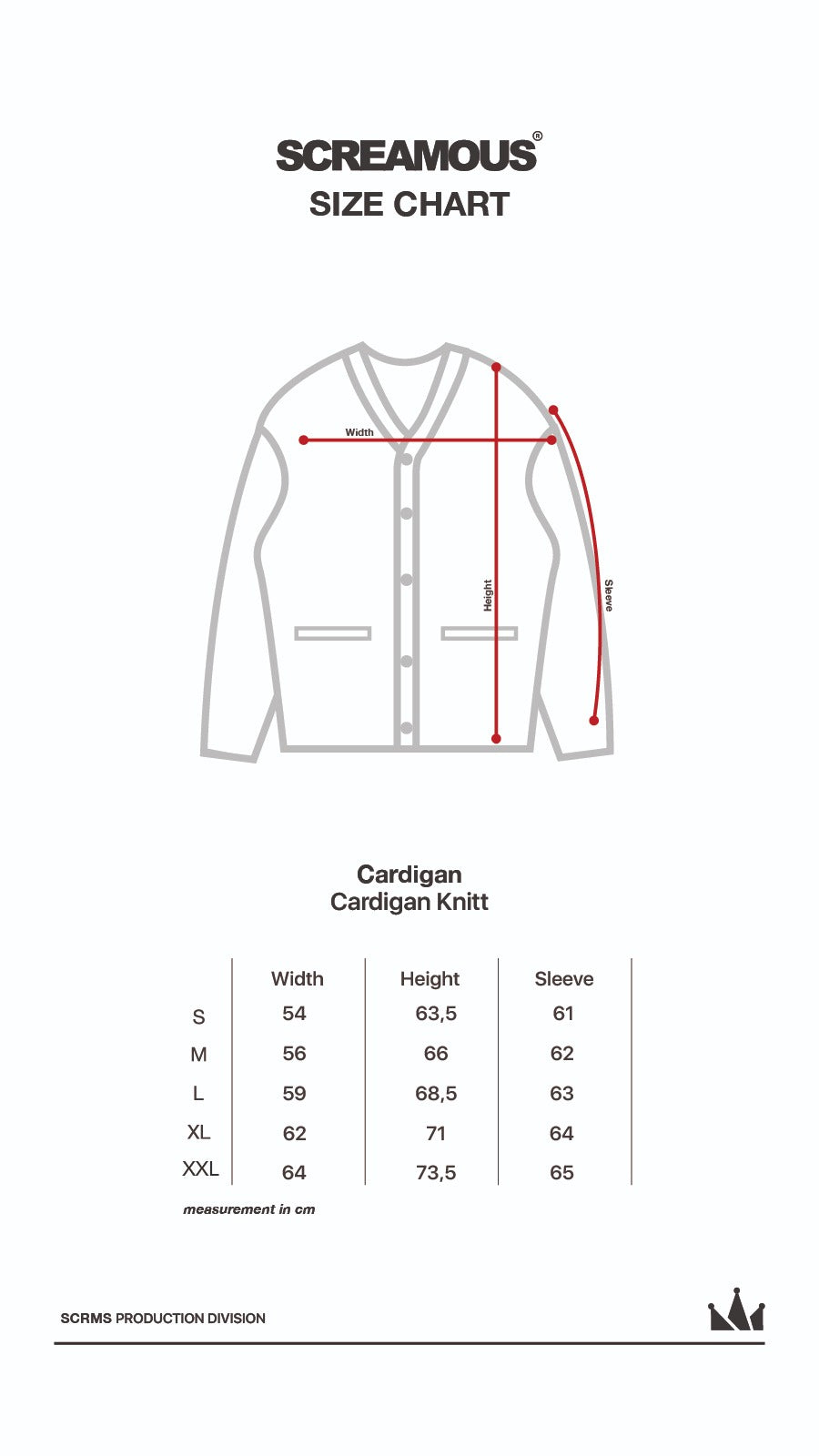 Cardigan CROWN GRID BLACK