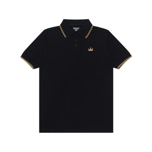 Polo Shirt CROWN LINE GOLD BLACK