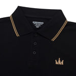 Load image into Gallery viewer, Polo Shirt CROWN LINE GOLD BLACK
