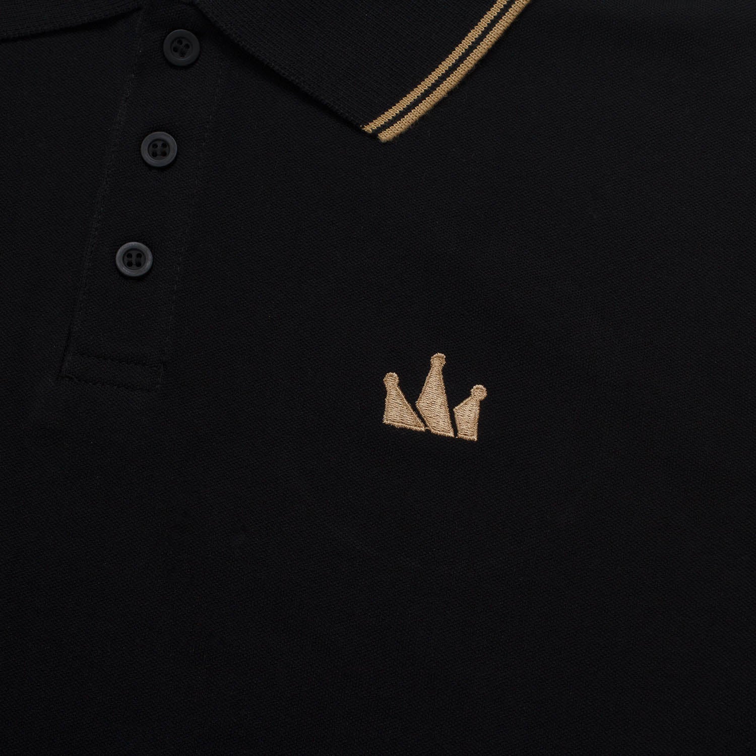 Polo Shirt CROWN LINE GOLD BLACK