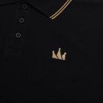 Load image into Gallery viewer, Polo Shirt CROWN LINE GOLD BLACK
