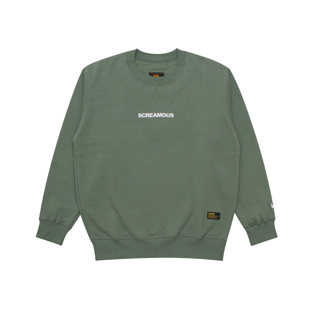 Crewneck LEGEND TINY ON WHITE SAGE GREEN