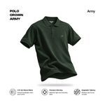 Load image into Gallery viewer, Polo Shirt CROWN ARMY ARM
