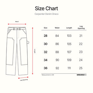 Long Pants Carpenter TYPEFORM and COLLECTIVE SHAPES DRACO BLUE