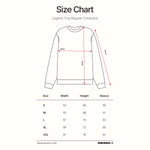 Load image into Gallery viewer, Sweater Crewneck LEGEND TINY WHITE BLACK
