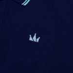 Load image into Gallery viewer, Polo Shirt CROWN LINE SKY BLUE NAVY BLUE
