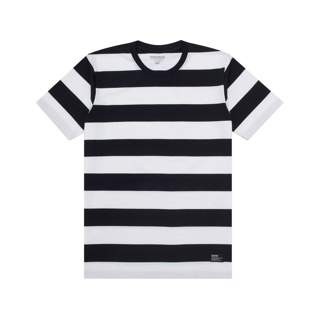T-Shirt Stripe FORMA BLACK WHITE