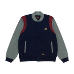 Load image into Gallery viewer, Jacket Varsity FOOJIE NAVY BLUE
