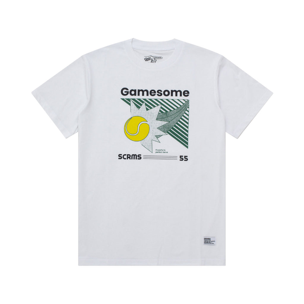 GAMESOME T-Shirt PERFECT SERVE WHITE