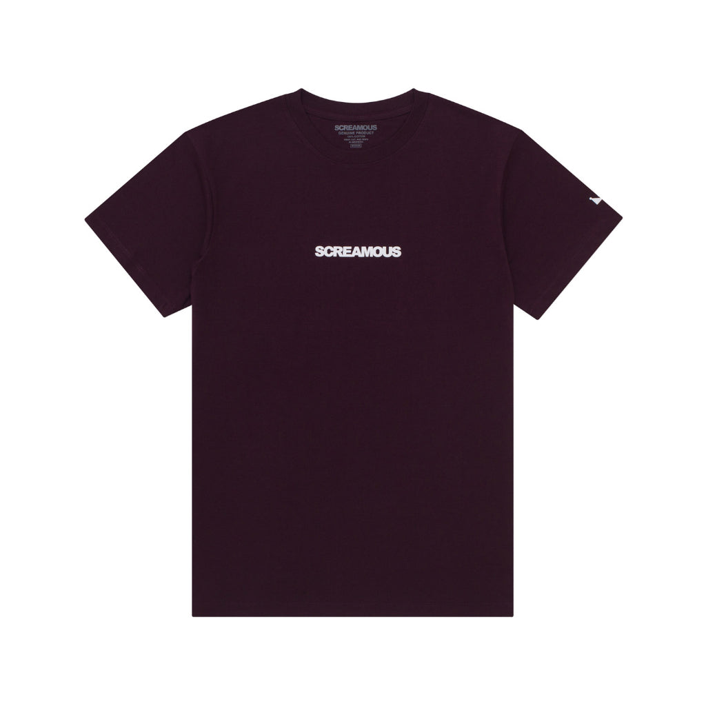 T-Shirt LEGEND TINY ON WHITE DARK MAROON