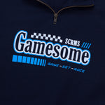 Load image into Gallery viewer, GAMESOME Sweater Halfzip LANE NAVY BLUE
