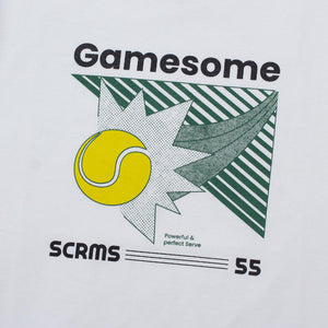 GAMESOME T-Shirt PERFECT SERVE WHITE