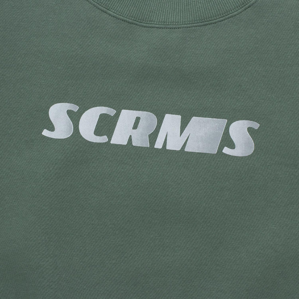 GAMESOME Sweater Crewneck OVERSIZED LOGOTYPE OLIVE