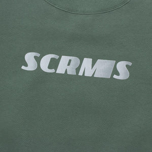 GAMESOME Sweater Crewneck OVERSIZED LOGOTYPE OLIVE