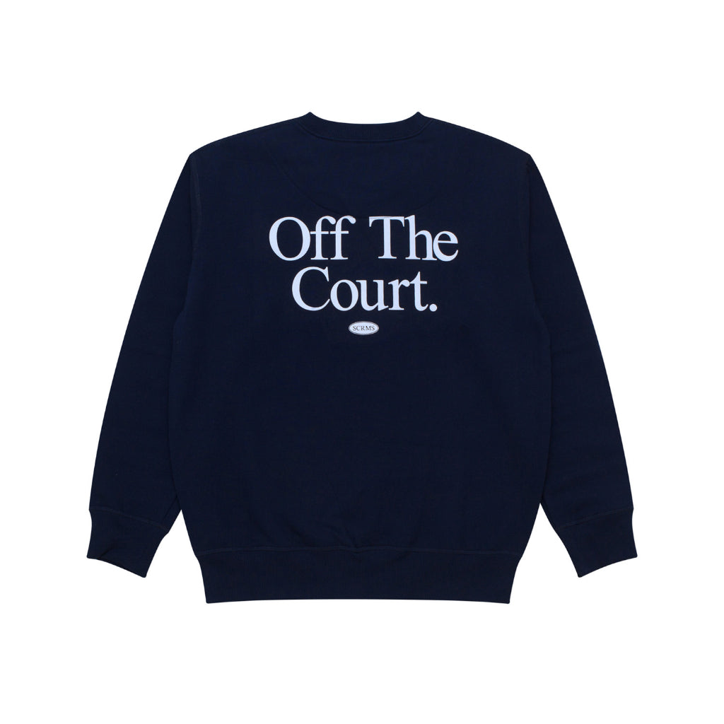 GAMESOME Sweater Crewneck OFF THE COURT NAVY BLUE