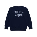 Load image into Gallery viewer, GAMESOME Sweater Crewneck OFF THE COURT NAVY BLUE
