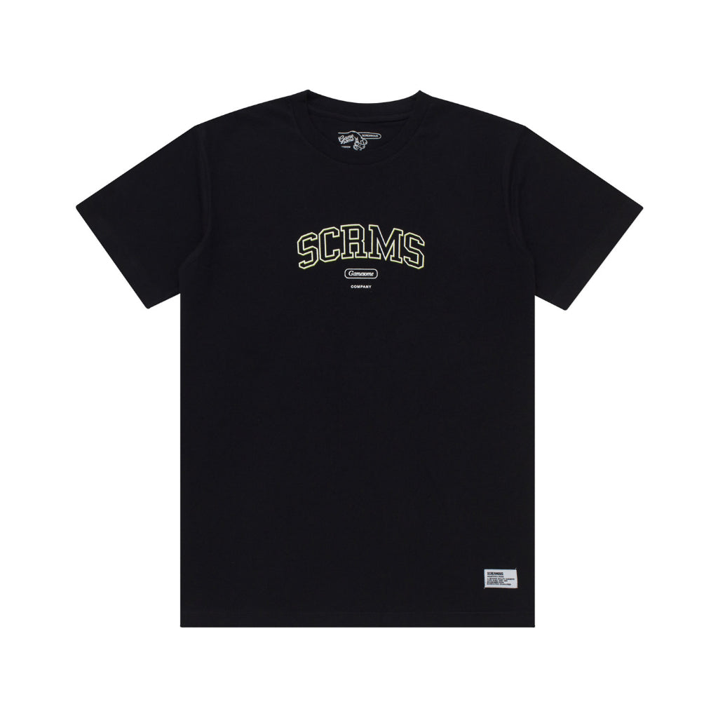 GAMESOME T-Shirt WARP TYPE BLACK