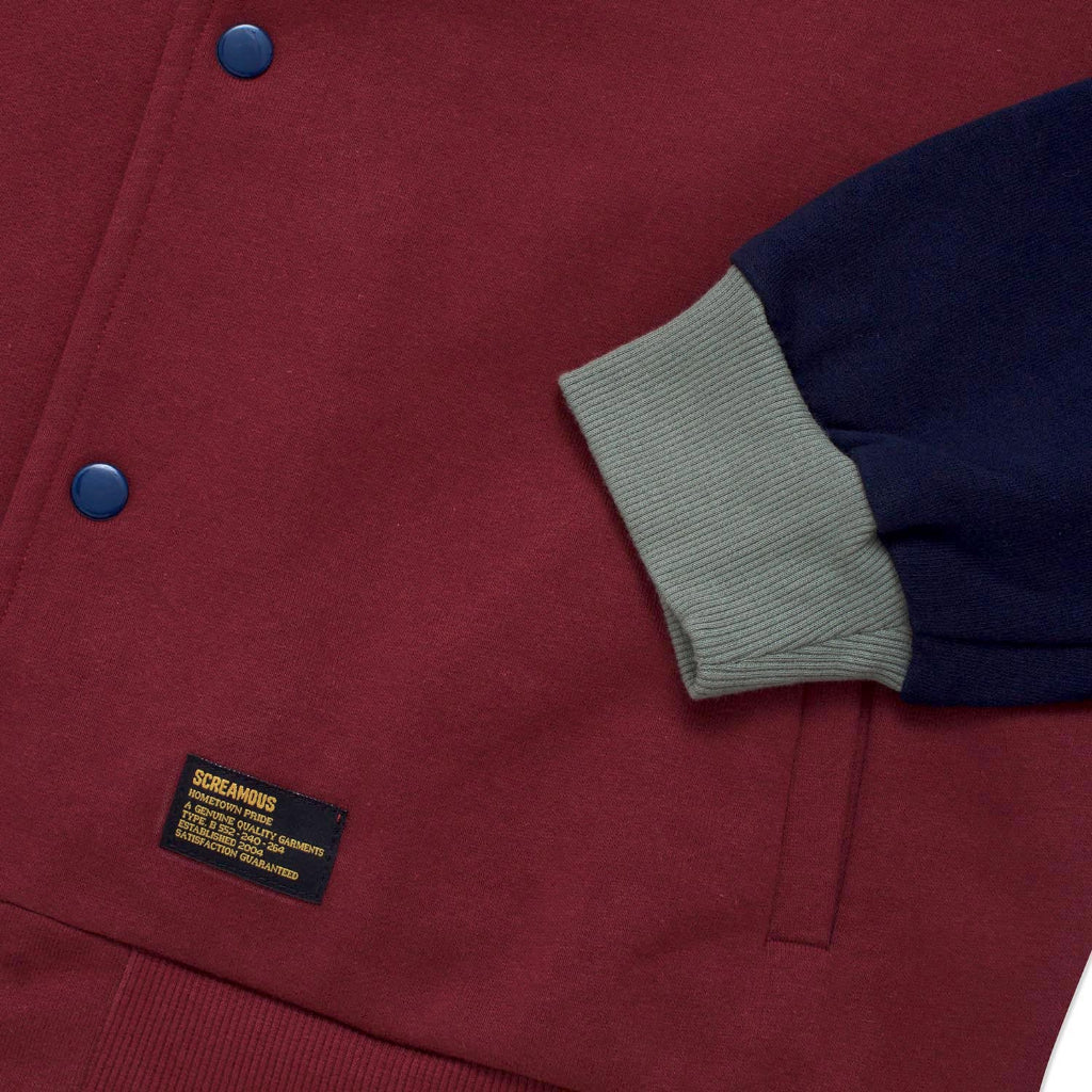 Jacket Varsity FOOJIE MAROON