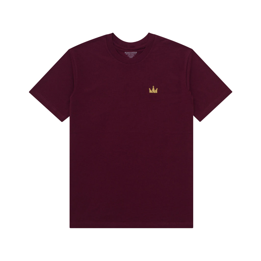 T-Shirt CROWN LOGO SS MAROON