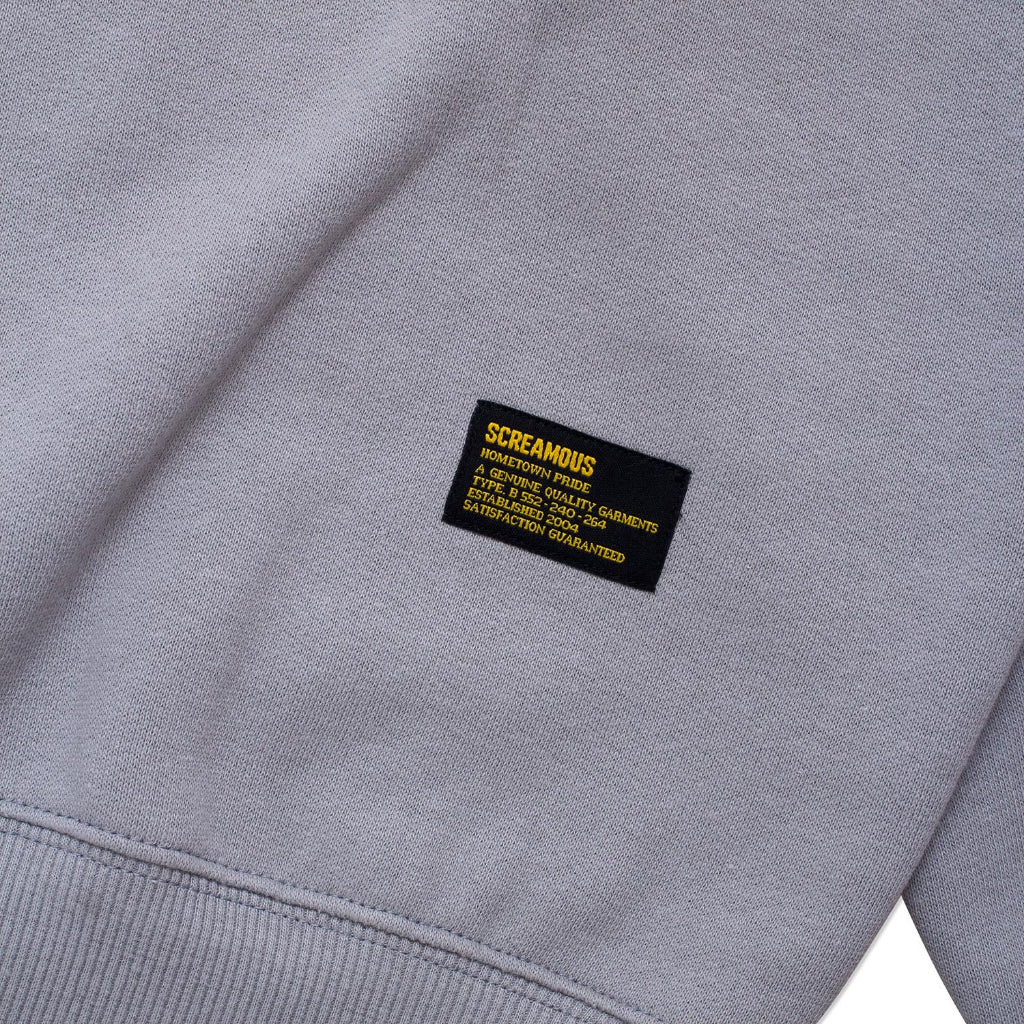 GAMESOME Sweater Crewneck OVERSIZED LOGOTYPE SLEET