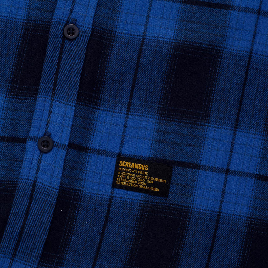 Flannel NUMERO BLUE BLACK