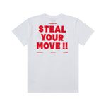 Load image into Gallery viewer, GAMESOME T-Shirt STEEL YOUR MOVE WHITE
