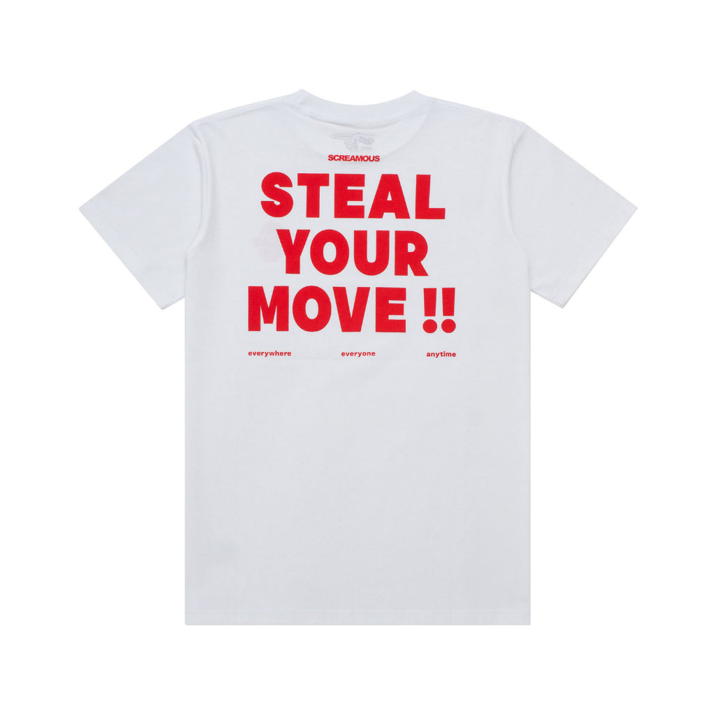 GAMESOME T-Shirt STEEL YOUR MOVE WHITE