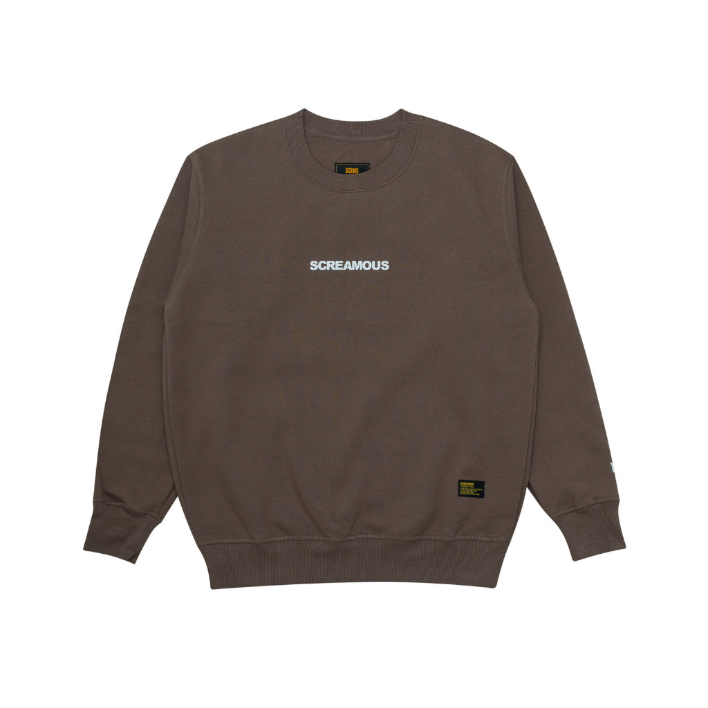 Crewneck LEGEND TINY ON WHITE WALNUT