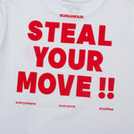 Load image into Gallery viewer, GAMESOME T-Shirt STEEL YOUR MOVE WHITE
