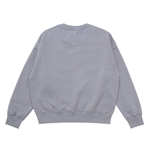 GAMESOME Sweater Crewneck OVERSIZED LOGOTYPE SLEET