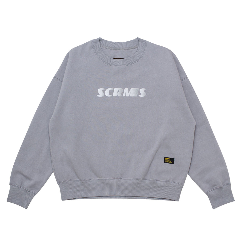 GAMESOME Sweater Crewneck OVERSIZED LOGOTYPE SLEET