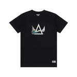 Load image into Gallery viewer, T-Shirt MOUNTAIN TRIANGLE BLACK
