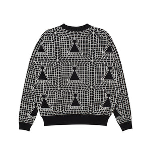 Cardigan CROWN GRID BLACK