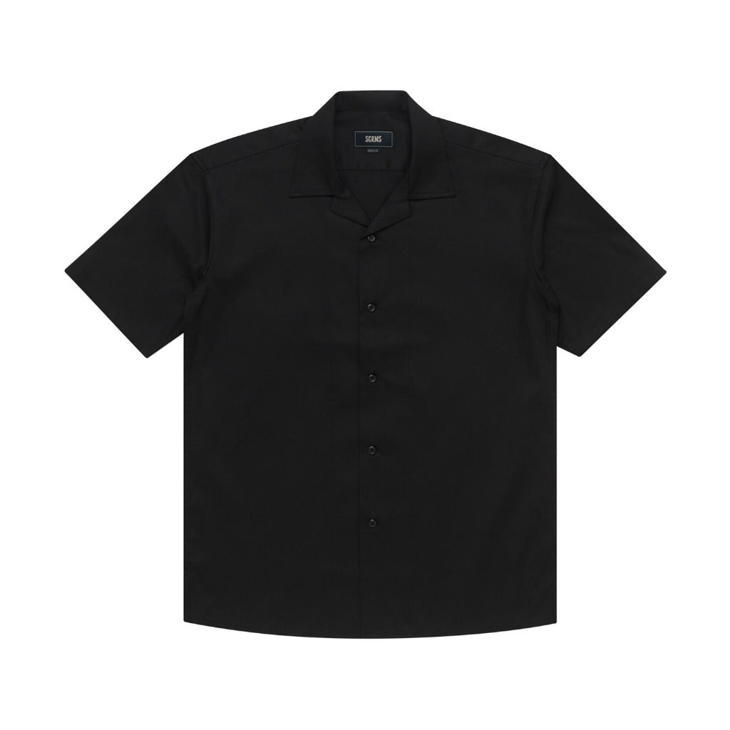 Shortsleeve Shirt Open Collar SADE BLACK