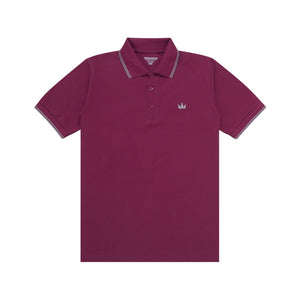 Polo Shirt CROWN LINE GREY MAROON