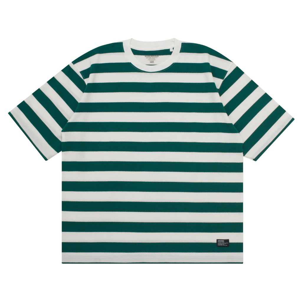 T-Shirt Stripe OVERSIZED SENDHY GREEN WHITE