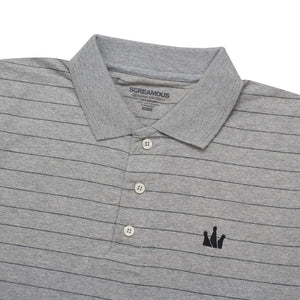 Polo Shirt Stripe LADC MISTY BLACK