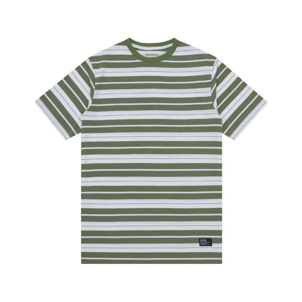 T-Shirt Stripe FILBERT GREEN WHITE
