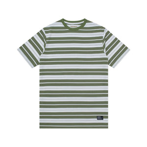 T-Shirt Stripe FILBERT GREEN WHITE