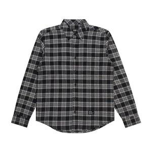 Flannel MORRIS BLACK GREY