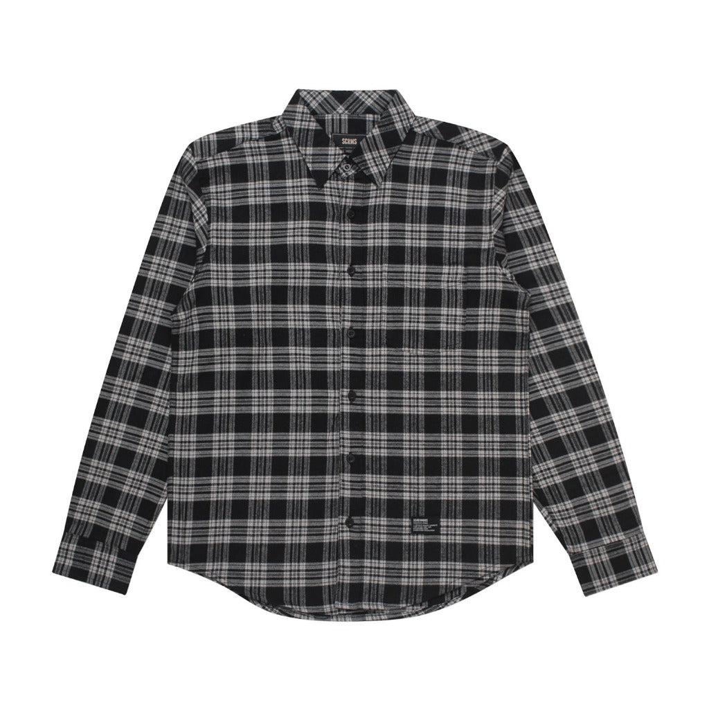 Flannel MORRIS BLACK GREY