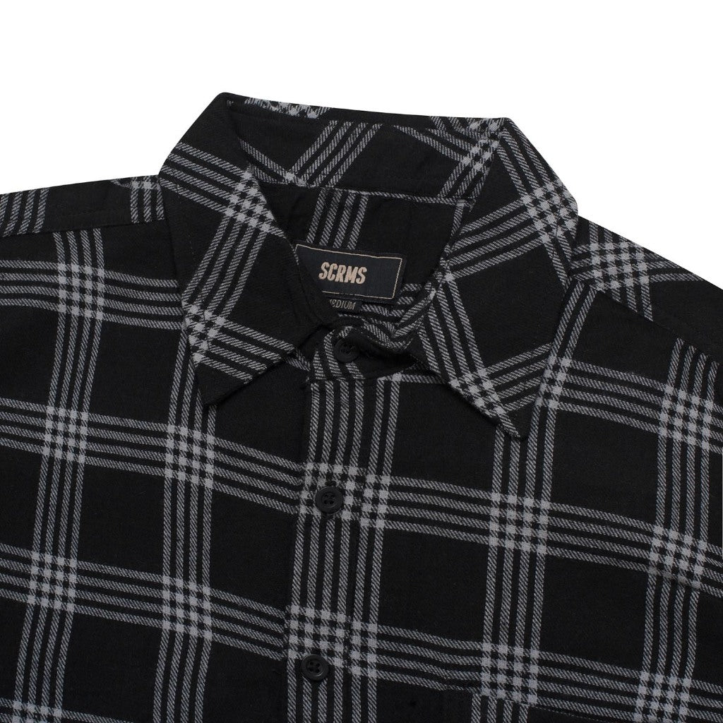 Flannel TOM BLACK GREY