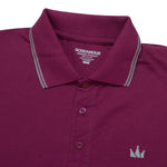 Load image into Gallery viewer, Polo Shirt CROWN LINE GREY MAROON
