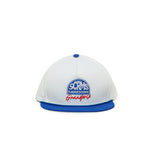 Load image into Gallery viewer, GAMESOME Hat SnapBack GRAND GLIDE BROKEN WHITE BLUE
