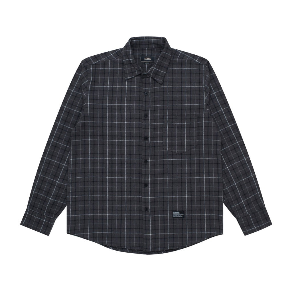 Flannel DEVO GREY WHITE